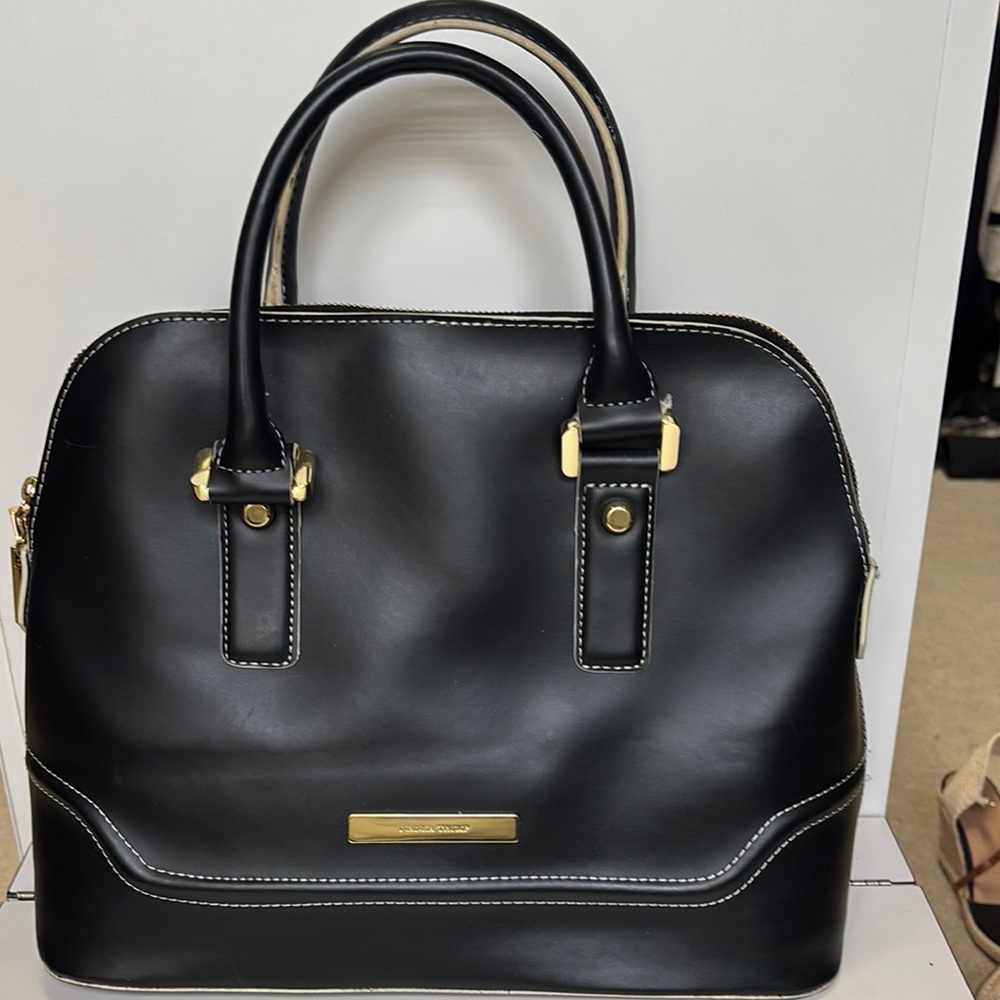 Ivanka Trump Black Simulated Leather Handbag